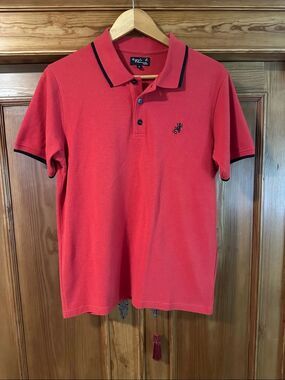 Vintage Agnès B. Paris Sport Men's Red Polo Shirt Size US M EU 2